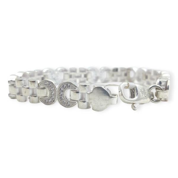 925 Sterling Silver Gents Bracelet with Elegant Design